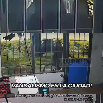 Vandalismo en Roldán: ataque contra una ferretería de Ruta 9
